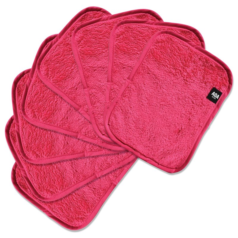 AOA Studio Microfiber Face Cloth Makeup Erase Remover Face Towels Reusable Microfiber Cleansing Towel Remove Makeup with Water7.8" X 6.2", All Skin type and Even Sensitive Skin (8 packs)