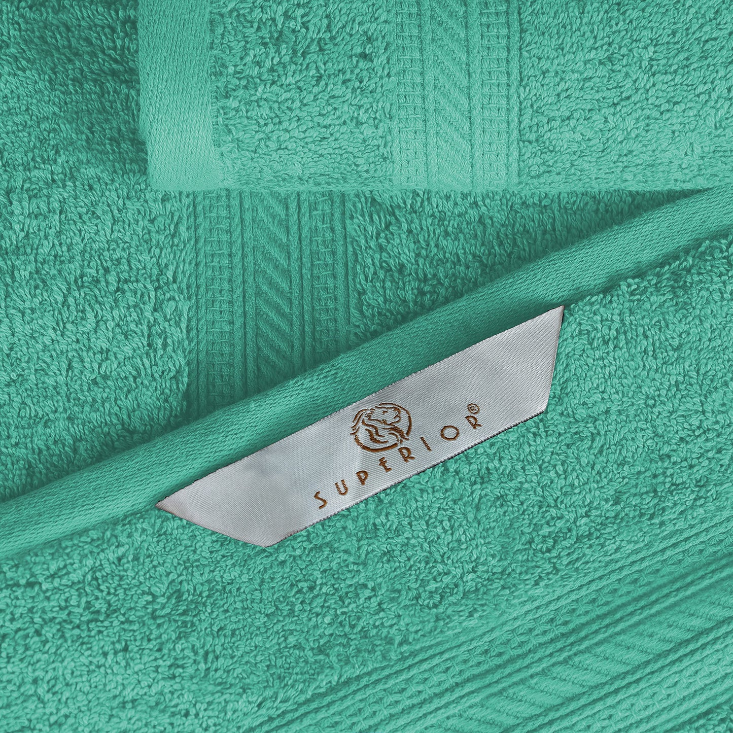 Superior 700 GSM Long Staple 100% Combed Cotton, Durable, Plush and Absorbent 6-Piece Single Ply Towel Set - Rivulet
