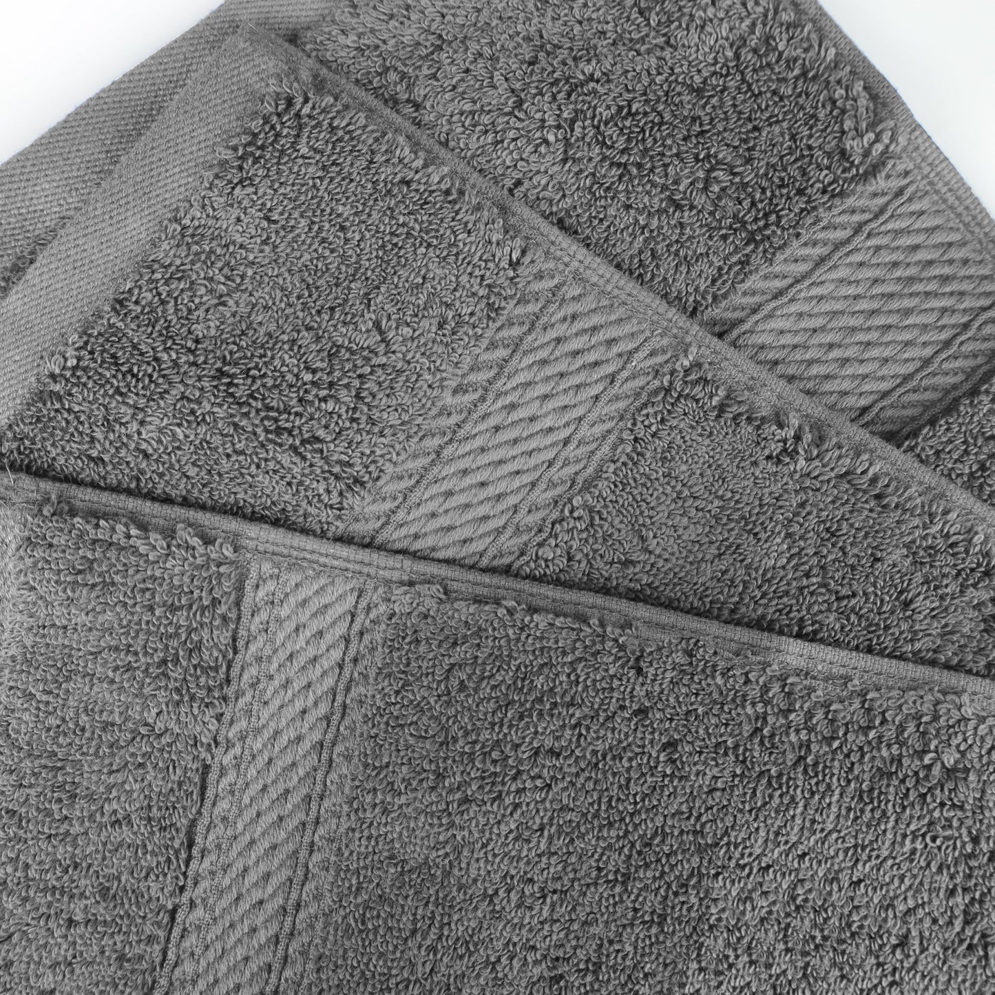 Superior Egyptian Cotton Plush & Absorbent, Bath Towel Set of 4, Charcoal
